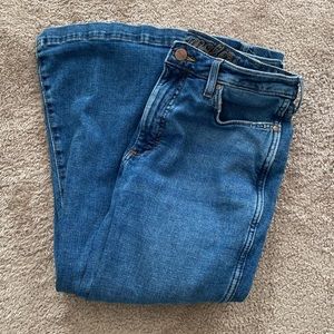 Wrangler High Rise Flare Jeans Medium Wash Women's